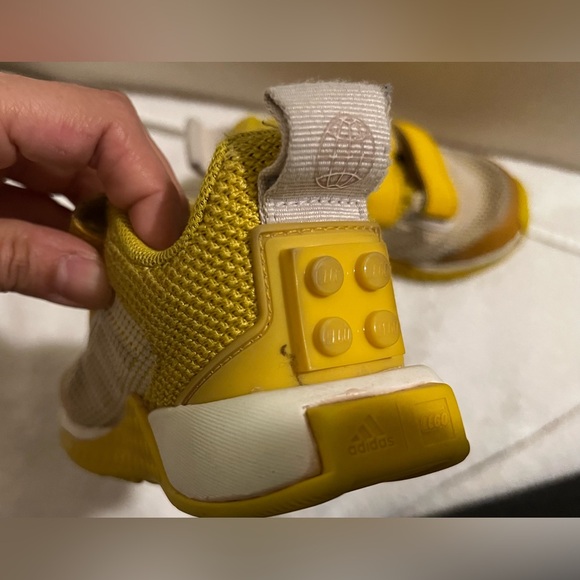 adidas x LEGO Sport Pro EL K Yellow Red Kids Preschool Running Shoes GZ2414 - Picture 13 of 16